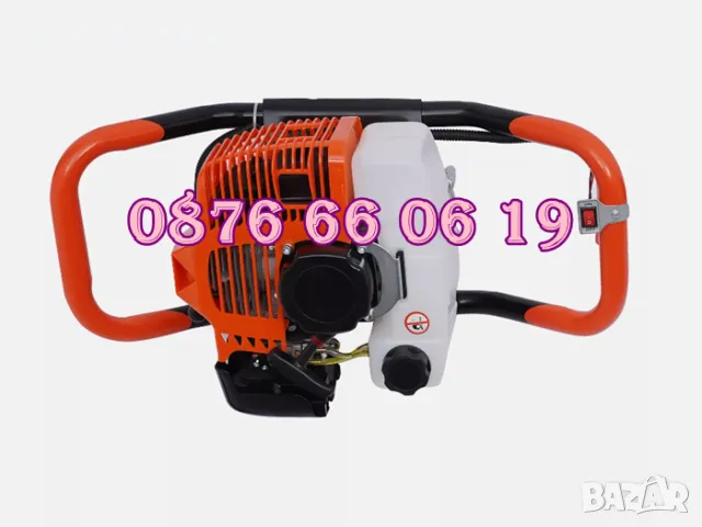 Немски бензинов свредел 72 куб., моторен свредел 72 куб, свредла, снимка 4 - Градинска техника - 47446255