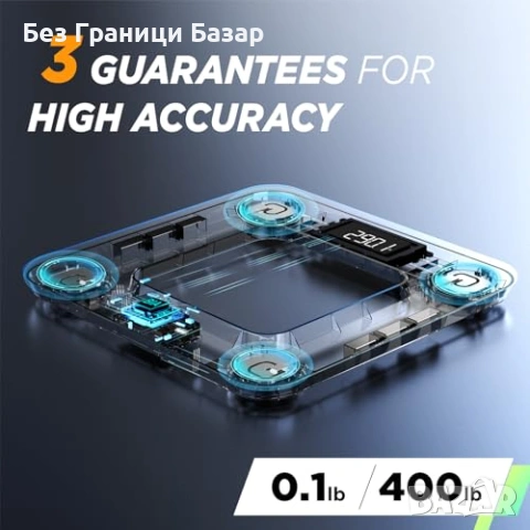 Нова везна Runstar смарт кантар телесен анализатор BMI 13 показателя, снимка 6 - Друга електроника - 53961827