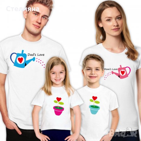 Семейни тениски по ваша идея и дизайн, снимка 10 - Тениски - 35010666