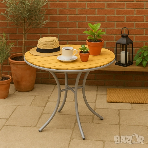 Маса Muhler Bistro Polywood, 70xH72см, снимка 2 - Други стоки за дома - 52137982