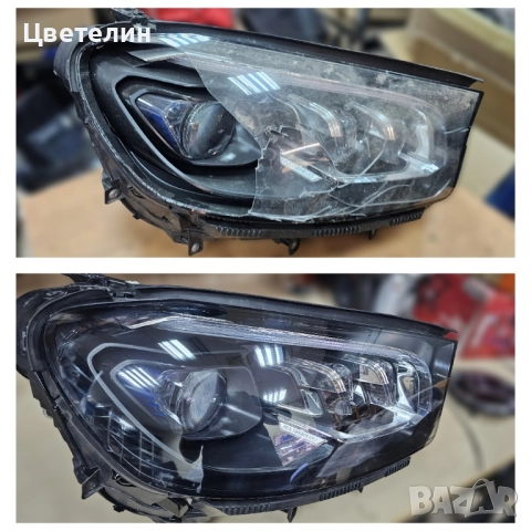 Ремонт на фарове Mercedes GLS W167 remont na far мерцедес глс