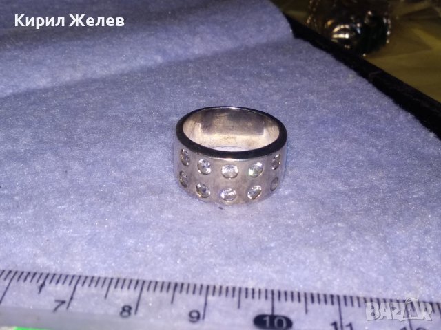 СКЪПОЦЕНЕН СРЕБЪРЕН МОДЕН БУТИКОВ ПРЪСТЕН Тип ХАЛКА СРЕБРО 925 с ЮВЕЛИРНО ИНКРУСТИРАНИ ЦИРКОНИ 34650, снимка 8 - Пръстени - 39535640