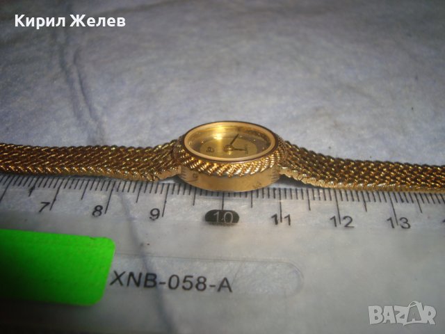 ПОЗЛАТЕН ЛУКСОЗЕН МАРКОВ ДАМСКИ КВАРЦОВ ВИНТИДЖ ЧАСОВНИК с ПОЗЛАТЕНА ВЕРИЖКА Тип ГРИВНА 32543, снимка 11 - Дамски - 38387606