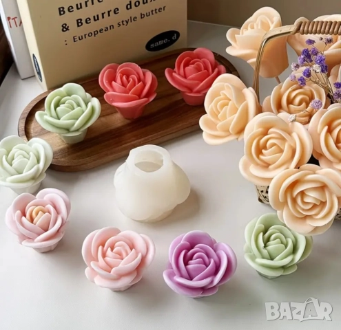 Молд роза 7,1 см  (9), снимка 7 - Форми - 49440389