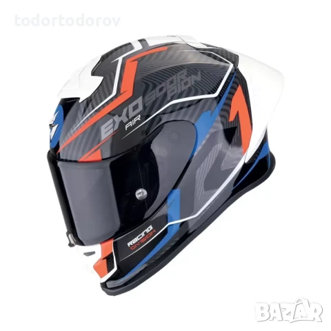 Мото Каска SCORPION EXO-R1 EVO 2 AIR COUP Black-Red-White
