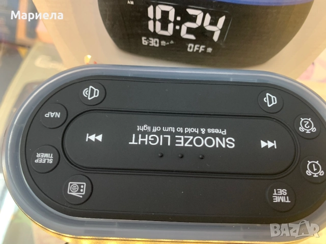Малък радио будилник и нощма лампа, снимка 6 - Други стоки за дома - 51532614