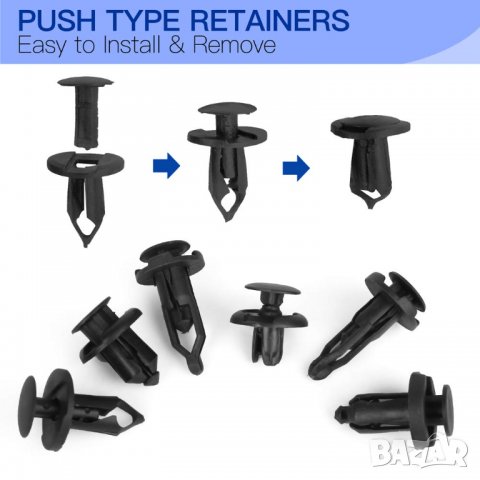 Комплект щипки за кори тапицерия за автомобил 240 броя, снимка 5 - Аксесоари и консумативи - 28221199