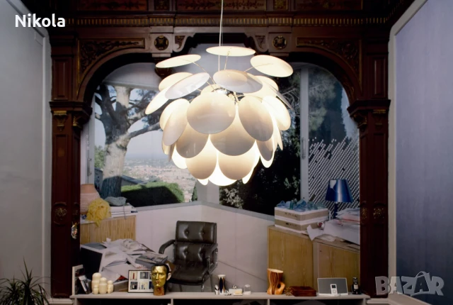 Полилей стил Marset Discocó с три крушки 80/60см, снимка 8 - Полилеи - 51197688