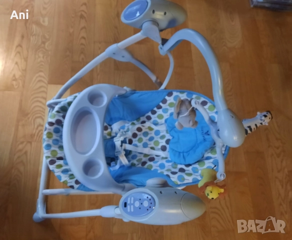 Електрическа музикална люлка шезлонг за бебета Cangaroo, снимка 2 - Детски шезлонги - 52343421