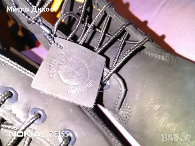 TIMBERLAND 6-инчови естествена кожа класически широки водоустойчиви боти нови №42 стелка 27см , снимка 6 - Мъжки боти - 49069191