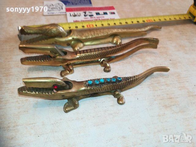 крокодили 3бр мед/месинг 1501211904, снимка 2 - Колекции - 31437300