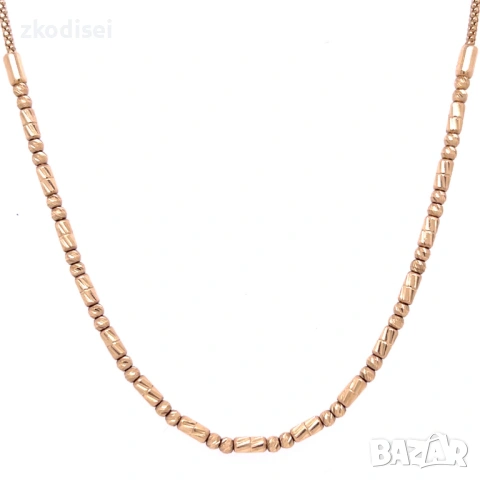 Златен синджир 6,47гр. 48,0см. 14кр. проба:585 модел:37090-3, снимка 2 - Колиета, медальони, синджири - 53278993