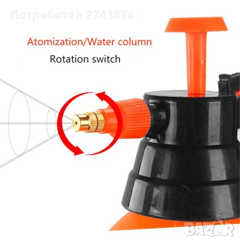 РЪЧНА ПРЪСКАЧКА ПОД НАЛЯГАНЕ, РЕЗЕРВОАР 2 ЛИТРА, снимка 4 - Градински инструменти - 40299090