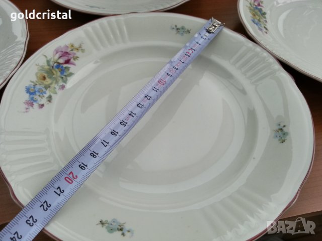 Стар български порцелан чинии дълбоки и плитки, снимка 11 - Антикварни и старинни предмети - 36770718