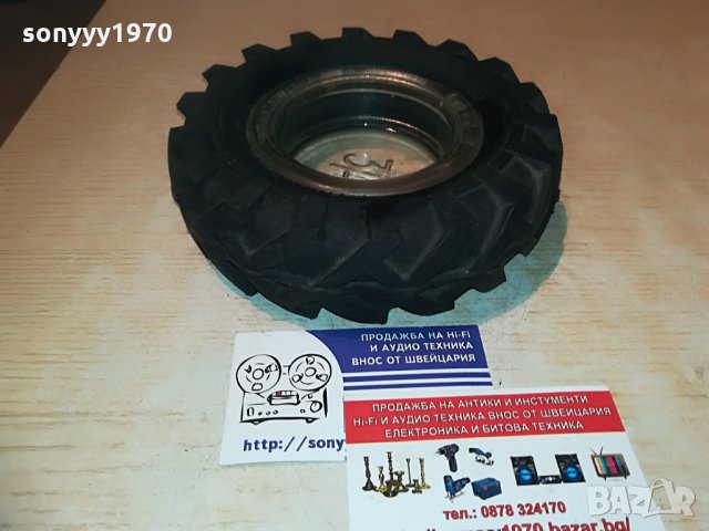 поръчан-гума/стъкло-ретро колекция-пепелник-16х5см, снимка 15 - Колекции - 29292174