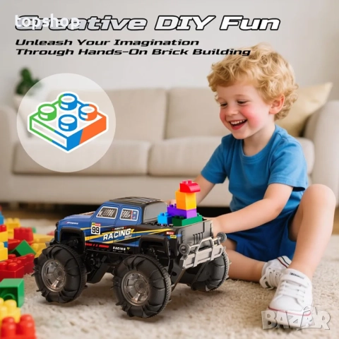 Чисто нов DEERC BG028 Амфибиен RC Монстър Камион/Лодка, IPX7 Водоустойчива кола с дистанционно ..., снимка 6 - Коли, камиони, мотори, писти - 52035245