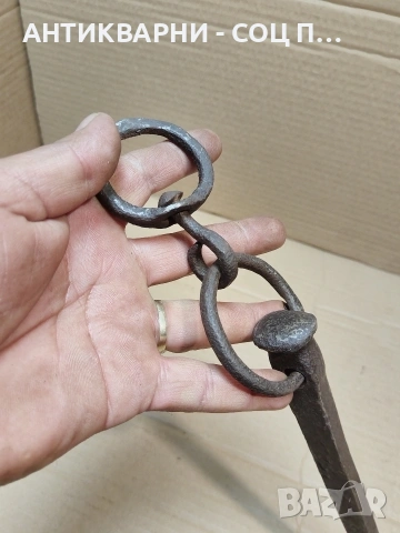 Старо Ръчно Ковано Колче Клинец 0.500кг. НОМЕР 156., снимка 5 - Антикварни и старинни предмети - 53940128