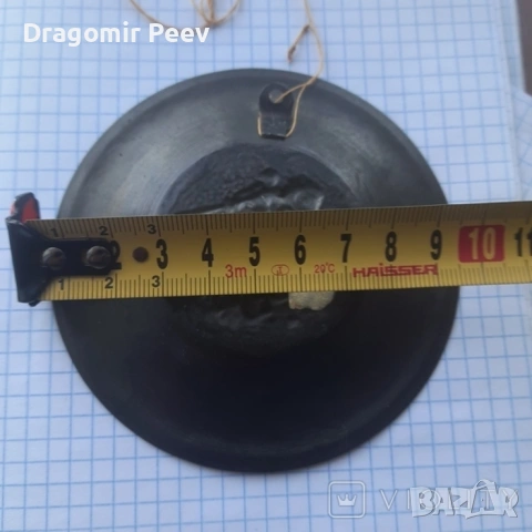 	Арменска винтидж медна чиния – Давид Сасун, Ереван, снимка 2 - Антикварни и старинни предмети - 54078542