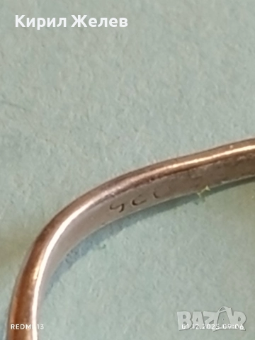 Стилен сребърен пръстен проба 925 стара ръчна изработка ретро стил 52368, снимка 4 - Пръстени - 52599680