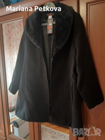 Черно дамско палто