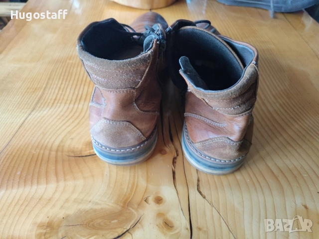 Винтидж мъжки бутикови Calzolai италиански кожени обувки боти45, снимка 4 - Мъжки боти - 52572034