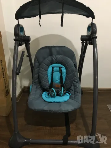 бебешка / детска люлка шезлонг със сенник / градинска, снимка 15 - Детски люлки - 48371619