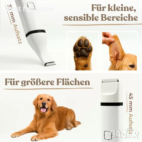 Професионален тример за лапи за кучета и котки - Dog Paw Trimmer Quiet Clippers Dog Clippers , снимка 3 - За кучета - 56151615