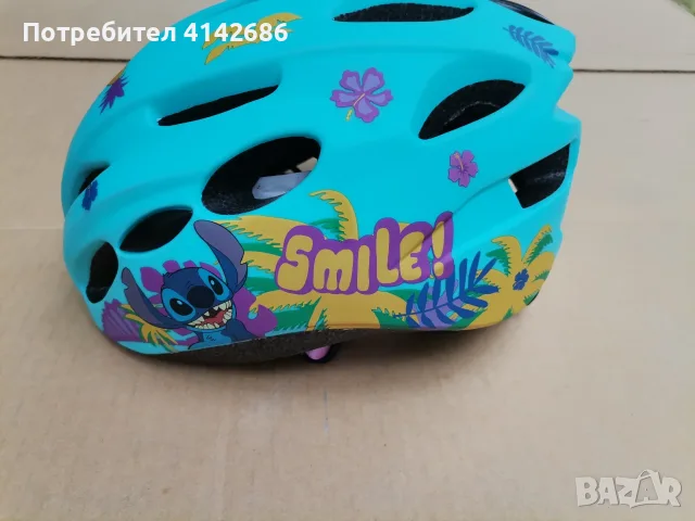 Детска предпазна каска Disney Stitch, снимка 2 - Аксесоари за велосипеди - 56531817