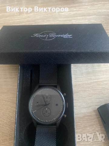 УЛТРА ТЪНЪК ХРОНОГРАФ  ГРАФИТ, снимка 6 - Мъжки - 50706771