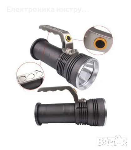 Мощен Cree LED фенер Max 800 лумена, снимка 2 - Лед осветление - 49175877