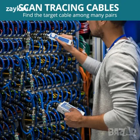 NCV мрежов кабелен тестер за CAT5 CAT6 CAT7 CAT8, многофункционални мрежови тестери, снимка 6 - Други инструменти - 47636253