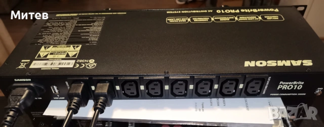 Филтър за мрежов ток и разпределител Samson PowerBrite Pro10, снимка 2 - Други - 53899857