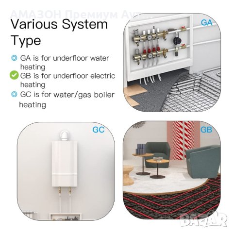 MoesGo Smart WI-FI програмируем термостат 16A/температурен контролер за ел. отопление,Tuya/SmartLife, снимка 8 - Други - 40804219