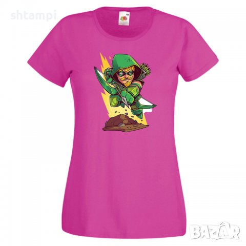 Дамска тениска DC Green Arrow Star Wars Игра,Изненада,Подарък,Геймър,, снимка 8 - Тениски - 36787153