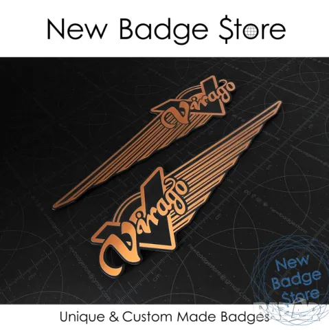 Yamaha Virago к-т релефни лога за резервоар, снимка 3 - Части - 49293903