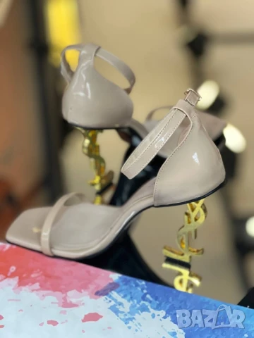 сандали на ток YSL saint laurent , снимка 6 - Сандали - 51272905