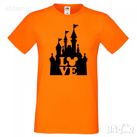 Мъжка тениска Mickey Love Disney Castle Подарък,Изненада,Рожден ден