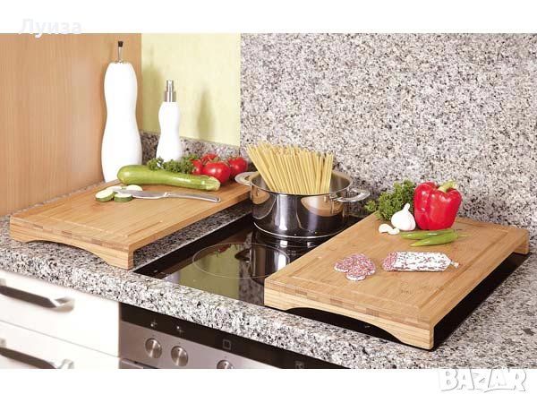 Красиво бамбуково плато за рязане и сервиране, снимка 2 - Прибори за хранене, готвене и сервиране - 30159813