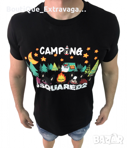 Мъжка тениска Dsquared Camping !!!, снимка 1 - Тениски - 36537332