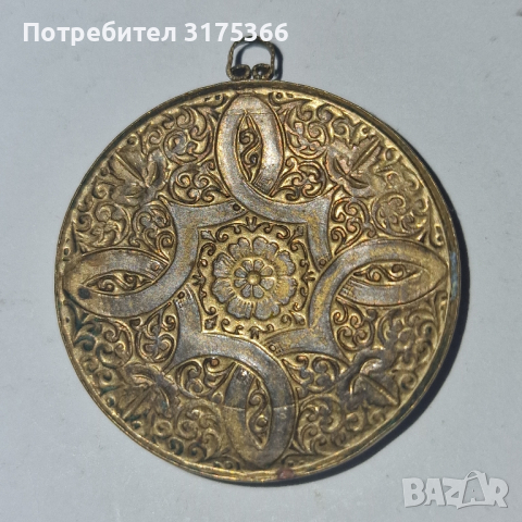 Старинна  руска брошка с емайл, снимка 2 - Други - 44531785