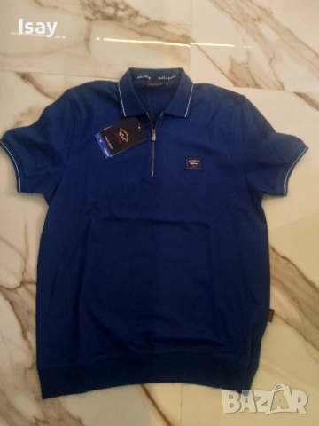 Мъжка тениска Паул Шарк 2ХЛ последен размер в индиго цеят