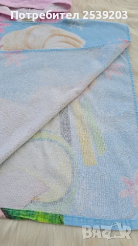 Детско пончо за плаж Елза и Ана , снимка 5 - За банята - 51305030