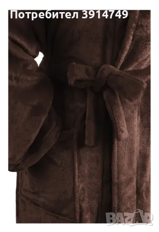 Халат от пухкав, плътен (240 г/кв.м) мек, лек полар, високо качество; мъже/жени, S, M, L, НОВ, снимка 6 - Други - 47701418