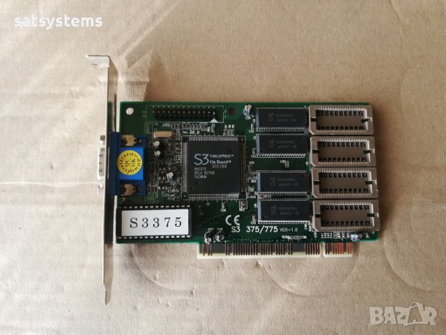 Видео карта S3 Virge/DX APAC S3-375/775 VER1.0 2MB PCI