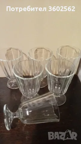 чаши за вино с ниско столче, снимка 2 - Чаши - 48159116