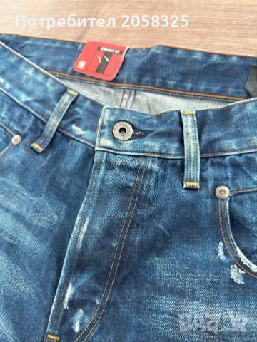 Оригинални мъжки дънкови къси гащи G-STAR - W33, снимка 3 - Къси панталони - 53976358