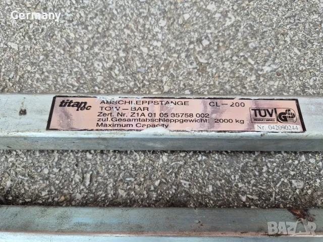 немски твърд теглич, снимка 4 - Части - 49754806