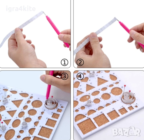 КОМПЛЕКТ ЗА КВИЛИНГ -  „Направи си сам“ - произведения на изкуството върху хартия, снимка 4 - Други - 52516122