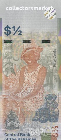 ½ долар 2019, Бахамски острови, снимка 2 - Нумизматика и бонистика - 34400115