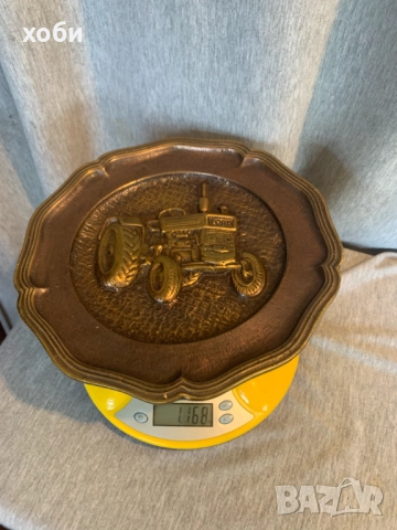 старо бронзово пано за стена трактор FORD, снимка 8 - Антикварни и старинни предмети - 52976052